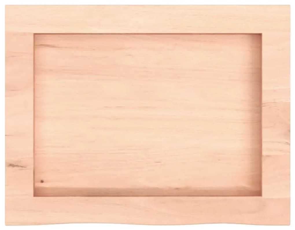 vidaXL Ράφι Τοίχου 40x30x(2-6) εκ. από Ακατέργαστο Μασίφ Ξύλο Δρυός