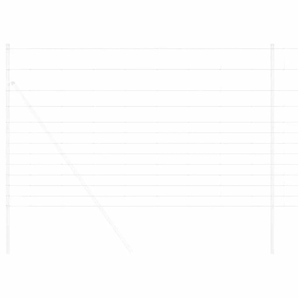 vidaXL Περίφραξη αγρού Ασημί 50 x 1.5 m Γαλβανισμένος χάλυβας