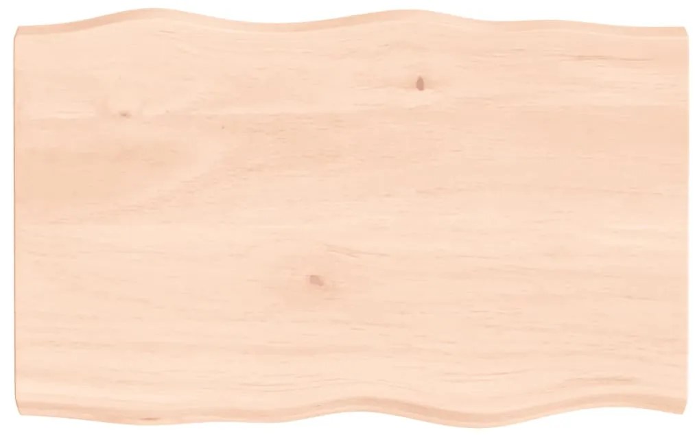 vidaXL Επιφάνεια Τραπεζιού 80x50x(2-4) εκ. Ακατέργαστο Μασίφ Ξύλο