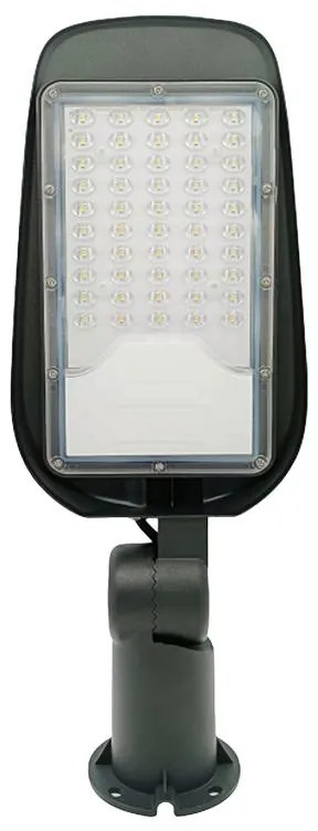 Adeleq Φωτιστικό Δρόμου LED 30W 4000k Αλουμινίου Mε Αντικεραυνική Προστασία Και Σπαστό Βραχίονα IP65 Γκρι 3-61930