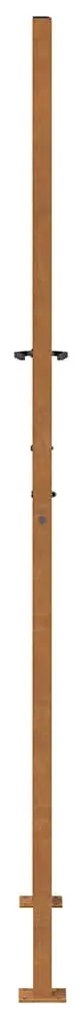 vidaXL Πύλη κήπου 105x205 cm από καιρικό χάλυβα Light Design