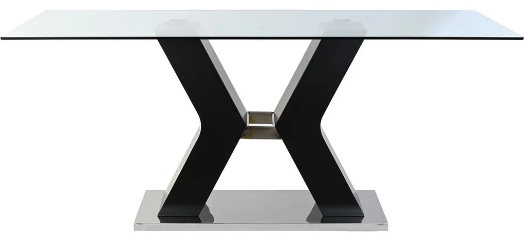 Τραπεζαρία DKD Home Decor Μαύρο Ξύλο Ξύλο MDF 180 x 90 x 76 cm