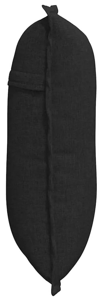 vidaXL Μαξιλάρι Πλάτης Μαύρο 50 x 19 x 45 εκ ύφασμα