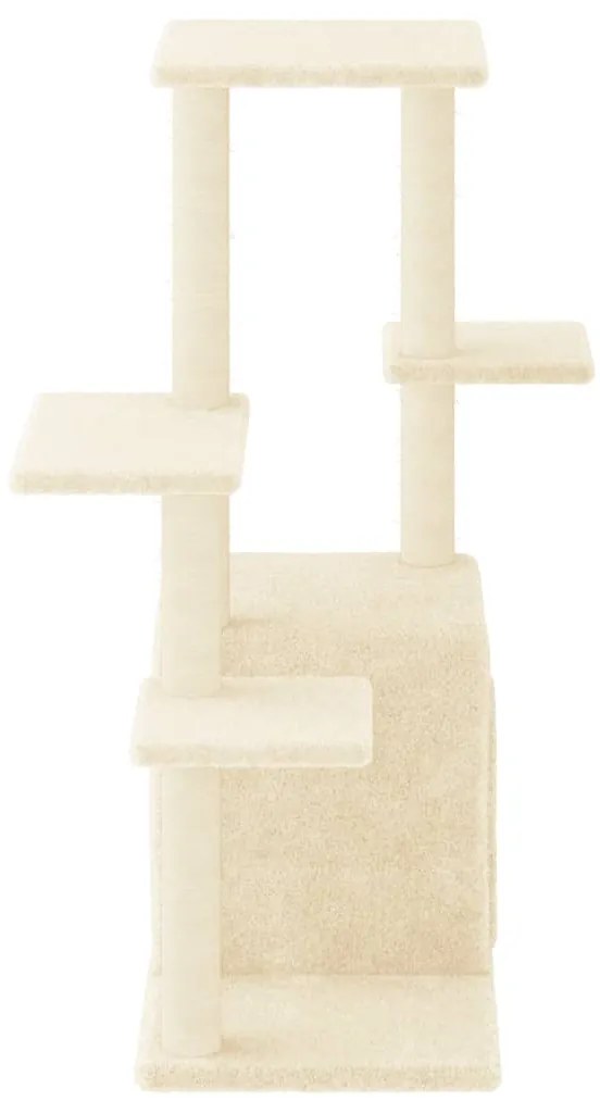 vidaXL Γατόδεντρο Κρεμ 97,5 εκ. με Στύλους Ξυσίματος από Σιζάλ