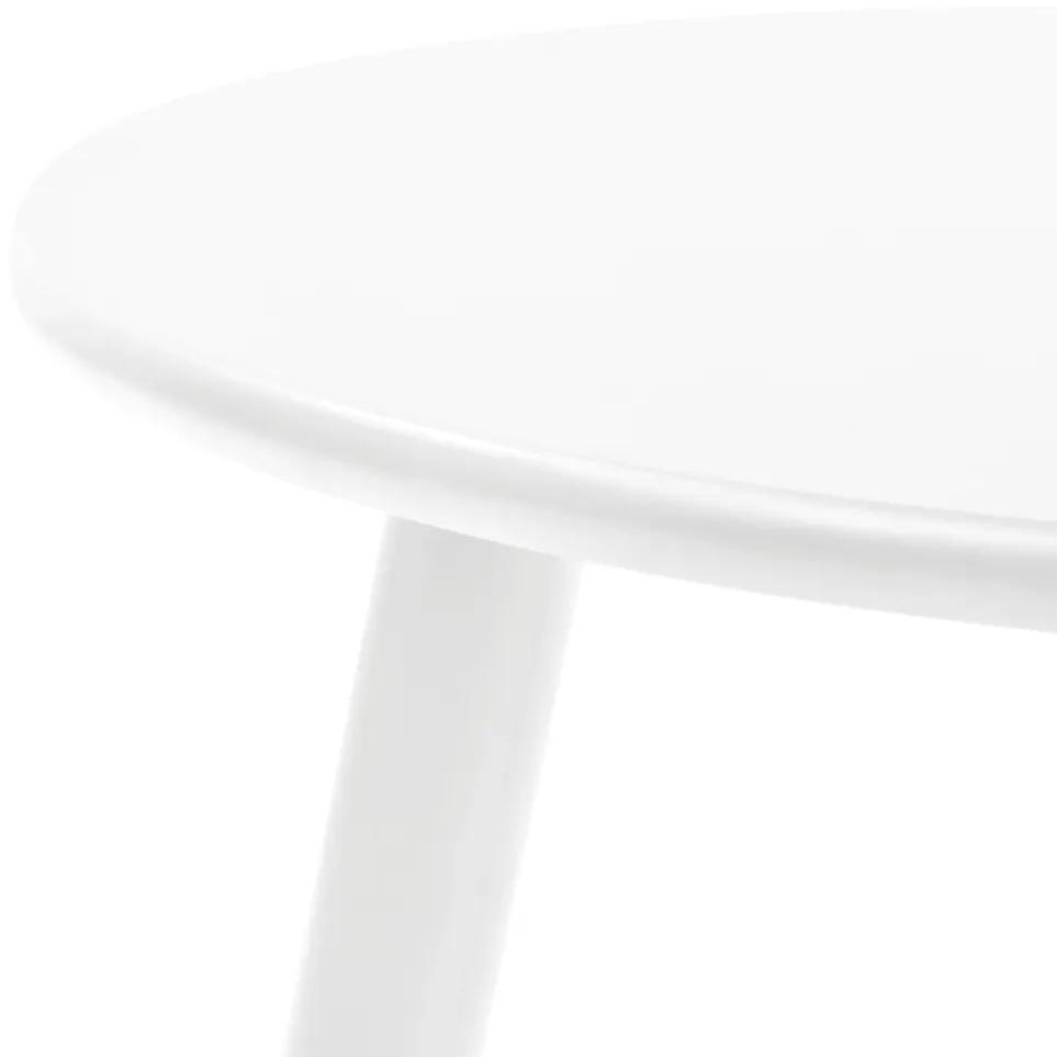 vidaXL Σετ Βοηθητικά Τραπέζια 2 τεμ. Λευκά από Μασίφ Ξύλο Πεύκου