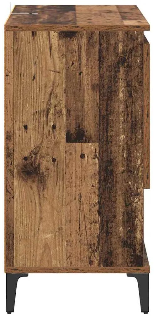 vidaXL Πλαϊνό γραφείο Παλιό ξύλο 60 x 35 x 70 cm Επεξεργασμένο ξύλο