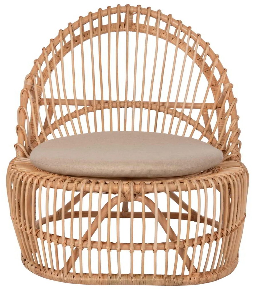 ΠΟΛΥΘΡΟΝΑ ENTROPY HM9840.01 RATTAN ΦΥΣΙΚΟ ΜΕ ΕΚΡΟΥ ΜΑΞΙΛΑΡΙ 80x97x85Υεκ.