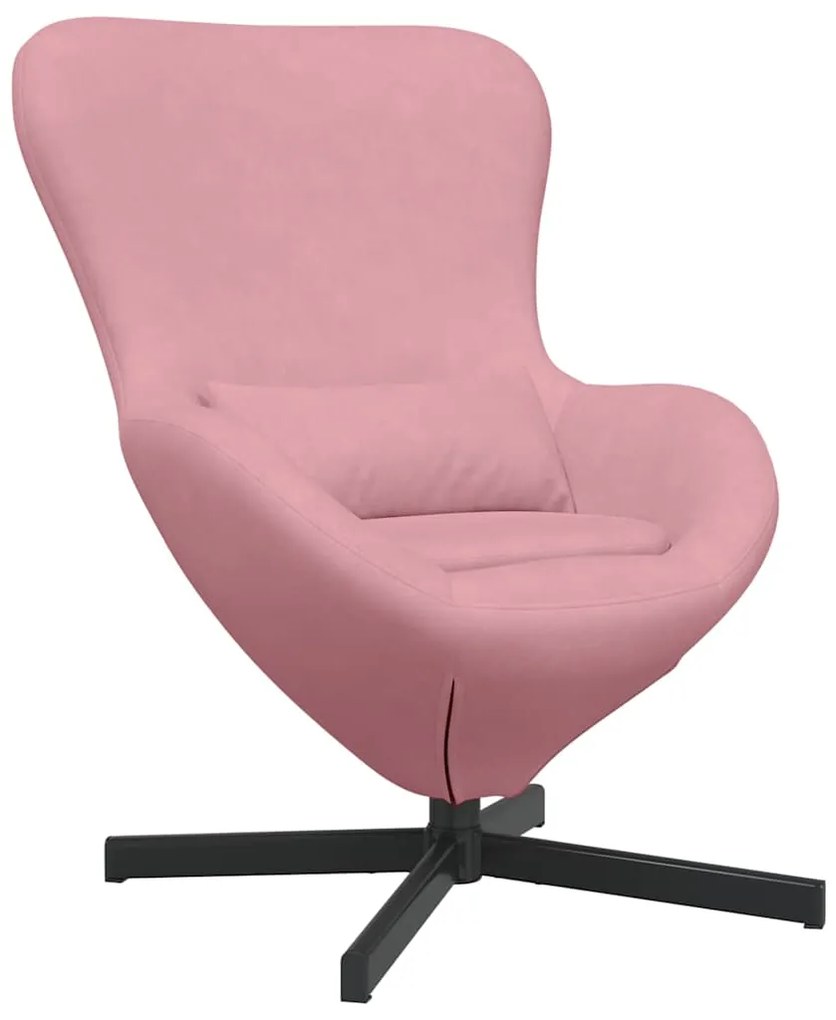 vidaXL Κάθισμα-αυγό Ροζ 63 x 73 x 90 εκ Βελούδο