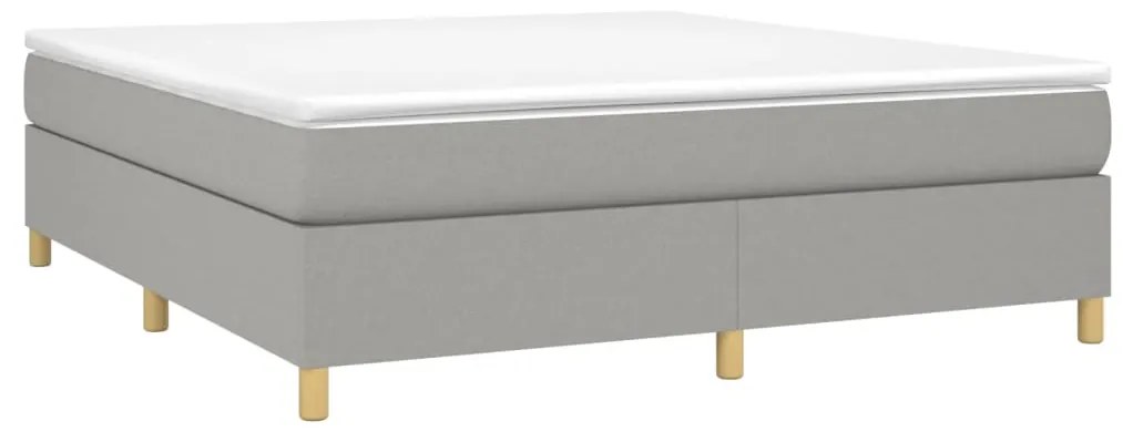 vidaXL Κρεβάτι Boxspring με Στρώμα Αν. Πράσινο 160x200εκ Υφασμάτινο