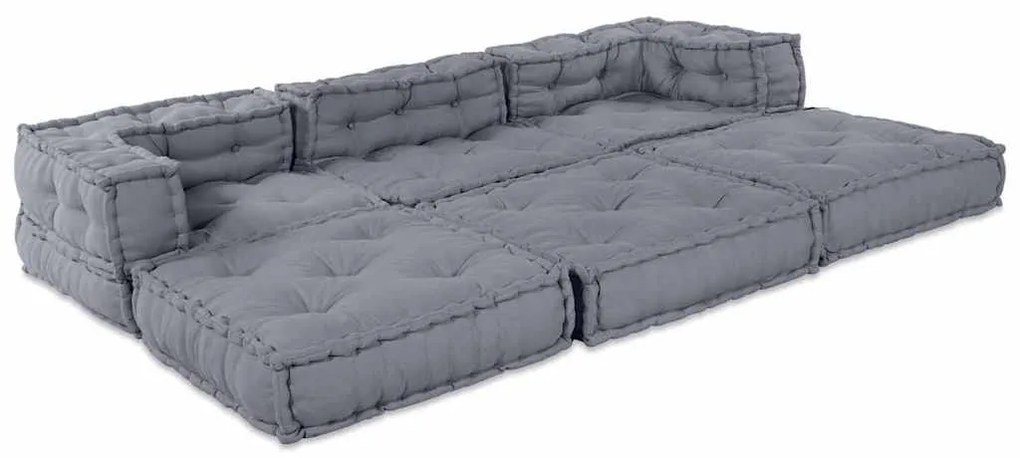 vidaXL Μαξιλάρι 3 pcs Γκρι 70 x 70 x 54 εκ Πολυεστέρας