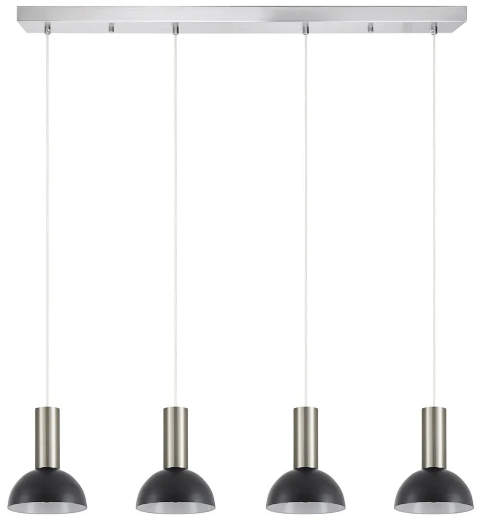 Φωτιστικό Οροφής Πολύφωτο Homelighting 77-8469 Nickel/Black
