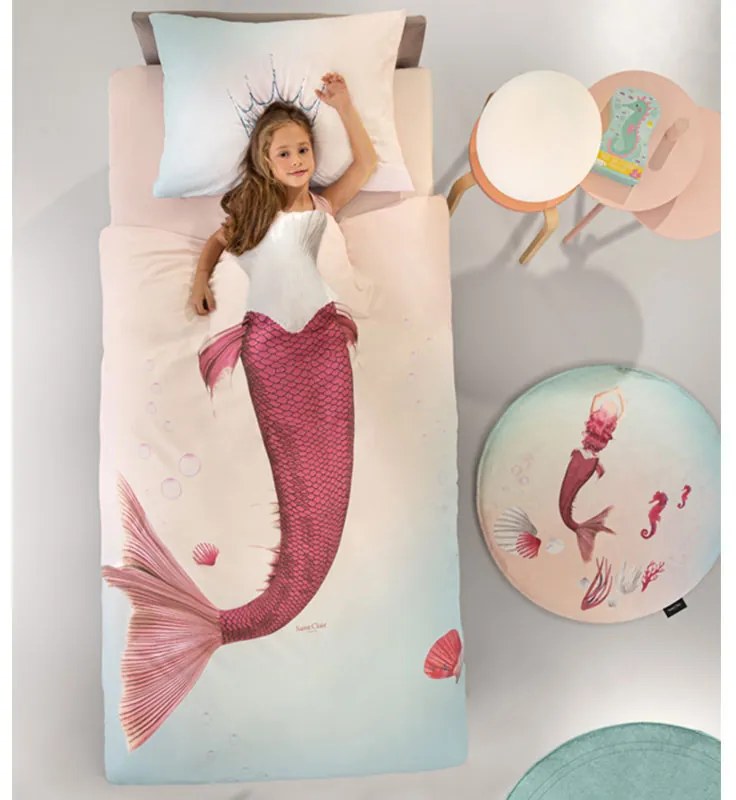 Παπλωματοθήκη Μονή (Σετ 165x225) Saint Clair Mermaid