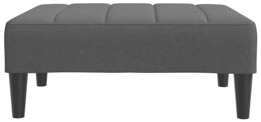vidaXL Υποπόδιο Σκούρο Γκρι 77x55x31 εκ. Υφασμάτινο