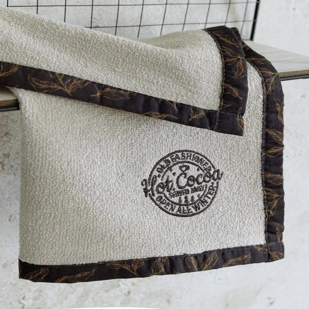 Πετσέτα Κουζίνας Hot Cocoa Beige-Brown Nima 40x40cm 100% Cotton