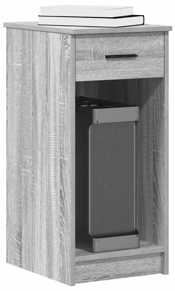 Βάση πύργου υπολογιστή με συρτάρι Γκρι Sonoma 35x45x77 εκ.