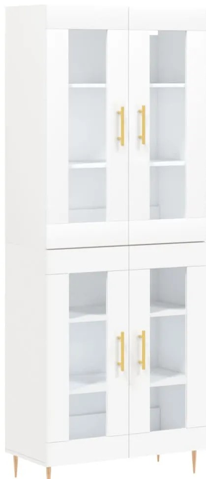 vidaXL Ντουλάπι Λευκό 69,5x34x180 εκ. από Επεξεργασμένο Ξύλο