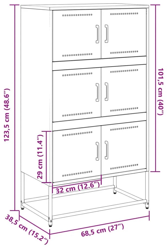 ΝΤΟΥΛΑΠΙ ΠΡΑΣΙΝΟ ΛΑΔΙ 68,5X38,5X123,5 ΕΚ. ΑΠΟ ΑΤΣΑΛΙ 846492