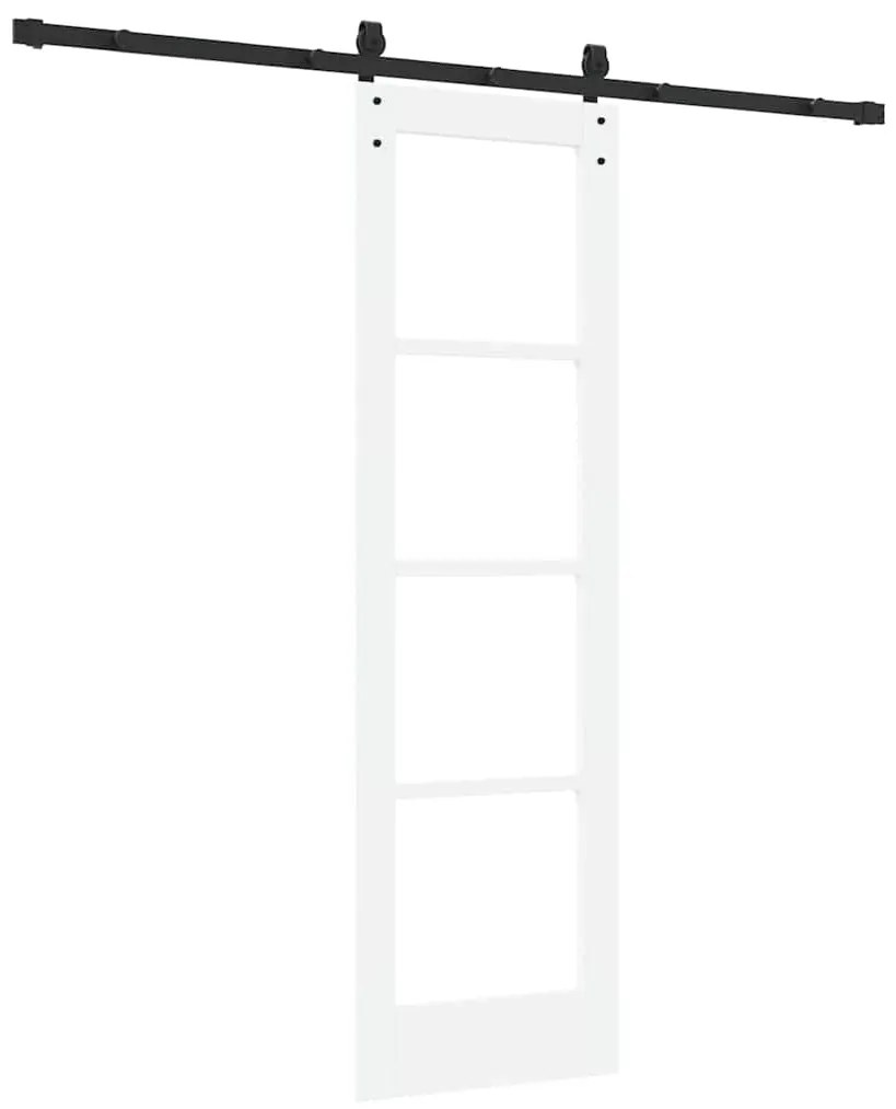 vidaXL Συρόμενη Πόρτα ORKDAL Λευκό 61 x 198.5 εκ. Μασίφ ξύλο πεύκου