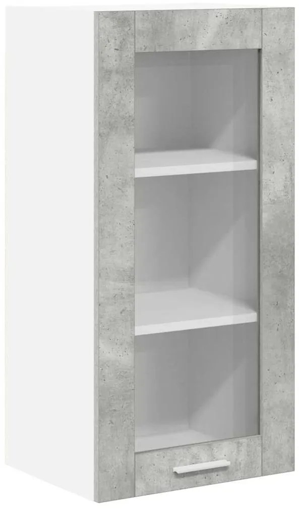 vidaXL Κρεμαστό ντουλάπι 2 pcs Σκυρόδεμα Γκρι 40 x 31 x 80 εκ.