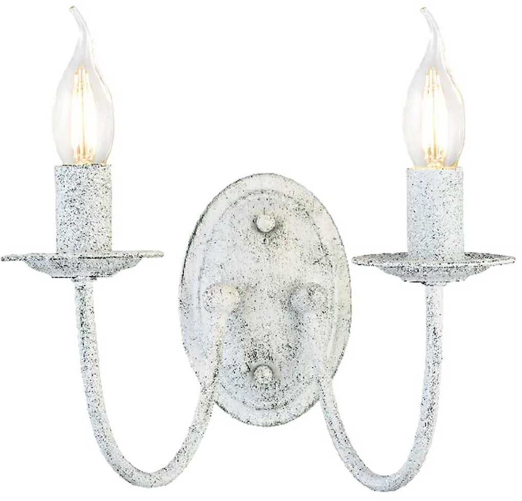 Φωτιστικό Τοίχου Elegant DL9312WAG White Metal