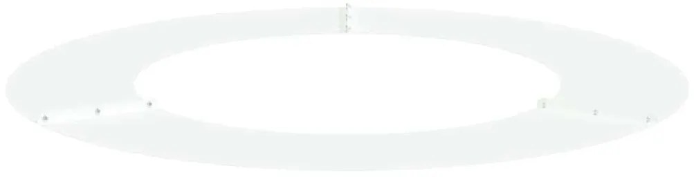 vidaXL Flat Δακτύλιος Δέντρου 5 τεμάχια Λευκό Ø50/80 εκ Χάλυβας