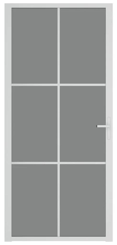 Εσωτερική Πόρτα 93x201,5 εκ. Λευκό ESG Γυαλί και Αλουμίνιο - Λευκό
