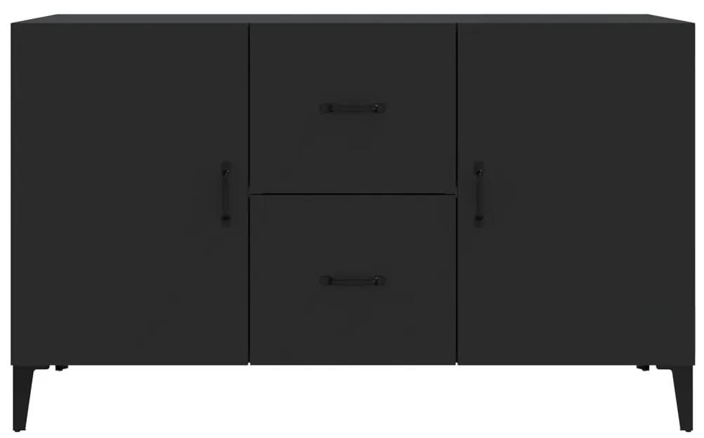 Ντουλάπι Μαύρο 100x36x60 εκ. από Επεξεργασμένο Ξύλο - Μαύρο