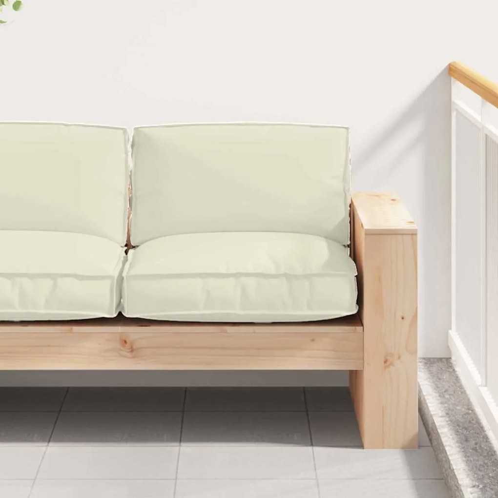 vidaXL Μαξιλάρι παλέτας για κάθισμα Κρεμ 80 x 80 x 12 cm Ύφασμα Oxford