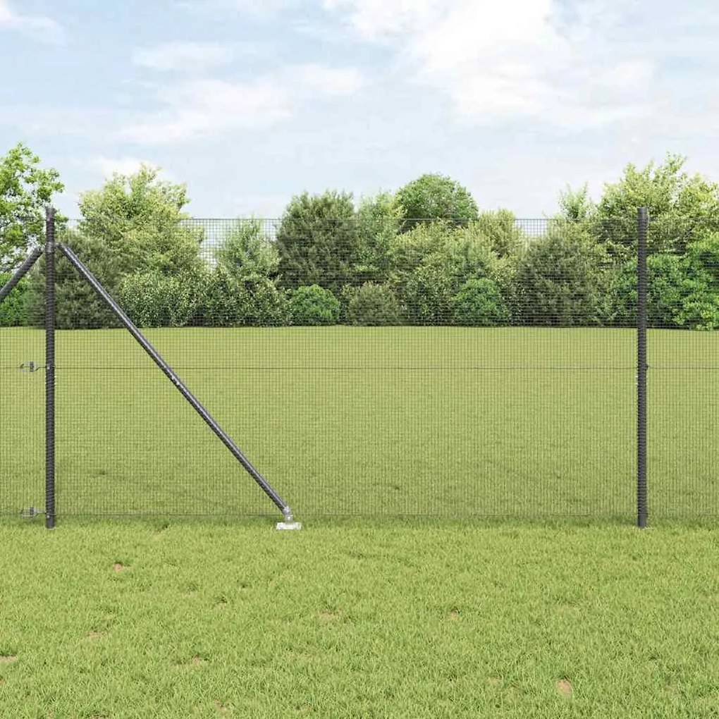 vidaXL Συγκολλητός Φράχτης Γκρι 1.2 x 25 m Καλώδιο PVC