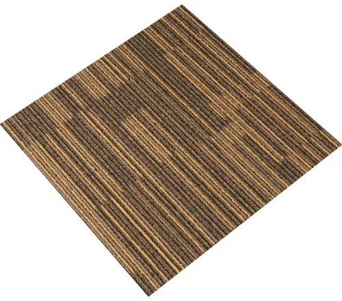 VEVOR Carpet Tiles Reusable, 20"x 20"Carpet Squares With Padding Attached, Soft Padded Carpet Tiles, Easy Install DIY for Bedroom Living Room (12Tiles, Mixed Brown)