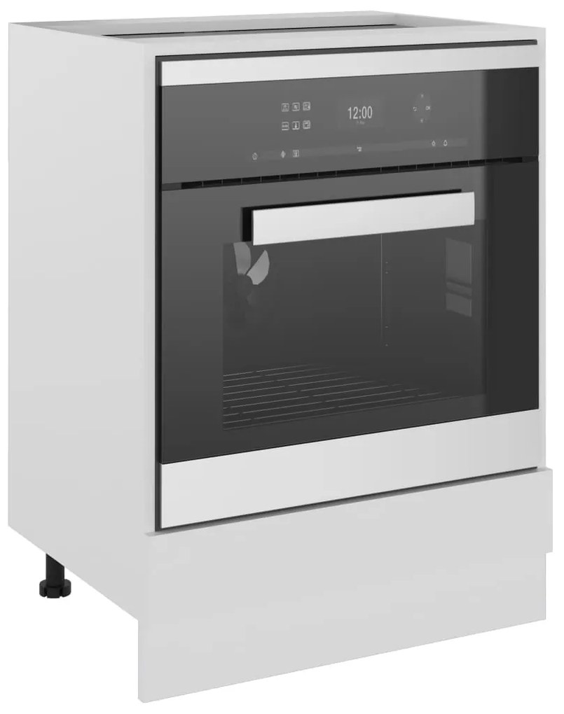 vidaXL Ντουλάπι Φούρνου "Riga" Λευκό 60x46x81,5 εκ. από Τεχνητό Ξύλο