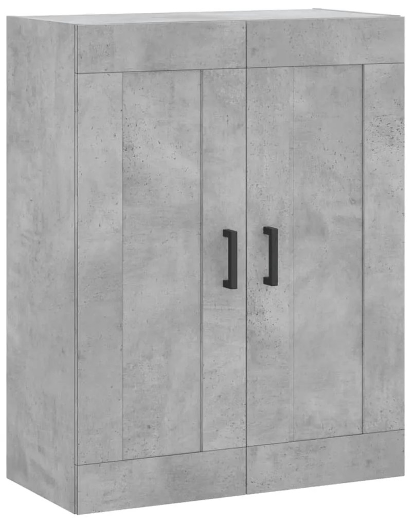 vidaXL Ντουλάπι Γκρι Σκυροδέματος 69,5x34x180 εκ. Επεξεργασμένο Ξύλο