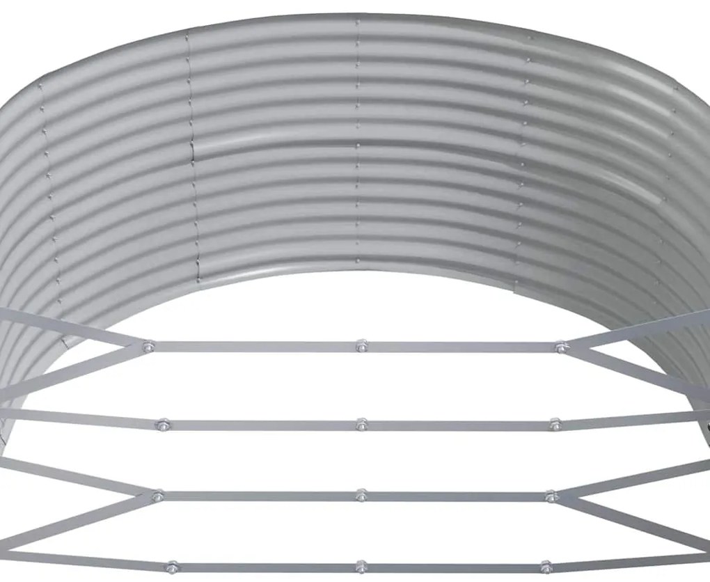 vidaXL Ζαρντινιέρα Ανθρακί 212x140x68εκ Γαλβανισμένος χάλυβας