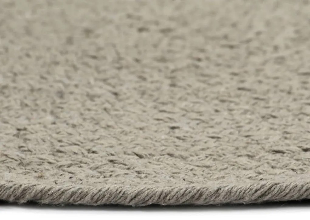 vidaXL Σουπλά Στρογγυλά Απλά 4 τεμ. Γκρι 38 εκ. Βαμβακερά