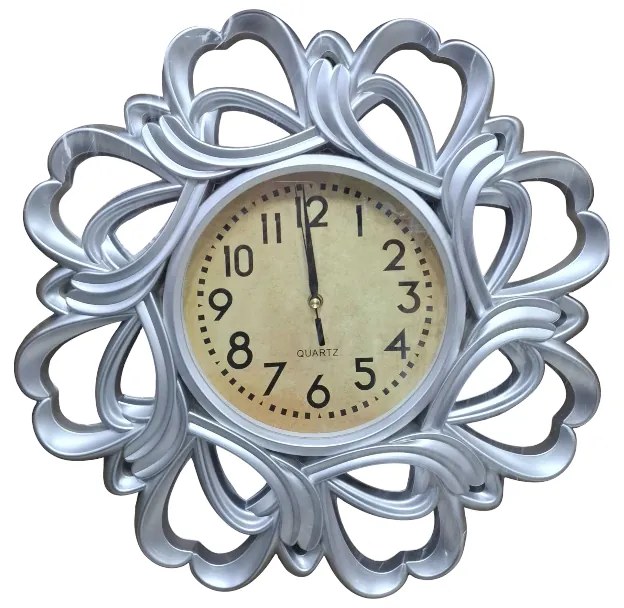 Ρολόι τοίχου Vintage - 871E - 008717 - Silver-008717_s