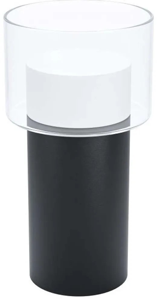 Φωτιστικό Επιτραπέζιο 39728 Molineros GU10/1 Black-Clear Eglo Metal, Glass
