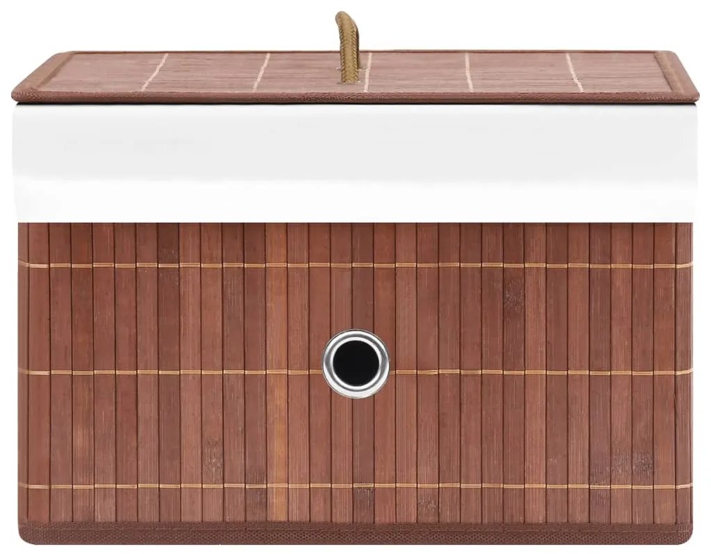 vidaXL Κουτιά Αποθήκευσης 4 τεμ. Καφέ από Μπαμπού