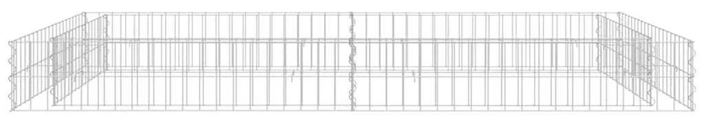 vidaXL Συρματοκιβώτιο-Γλάστρα Υπερυψωμένη 200x100x20 εκ. Γαλβ. Χάλυβας