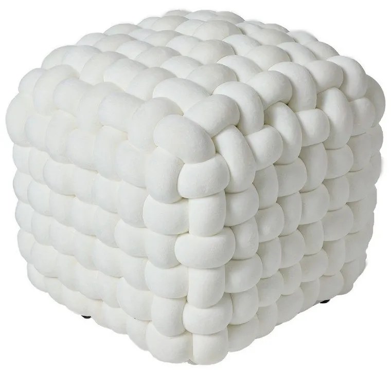 Πουφ 2275 43x43x40 White Das Home