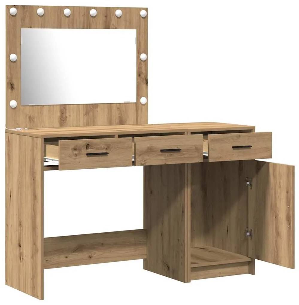 vidaXL Τραπέζι περιποίησης με συρτάρι 2 pcs Καφέ 40 x 41 x 75 εκ