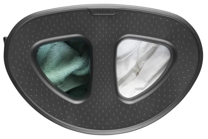 Καλάθι πλυσίματος Brabantia Selector 1003787, 55 l, 2 διαμερίσματα, οπές εξαερισμού, πλήρωση χωρίς άνοιγμα, Λευκό