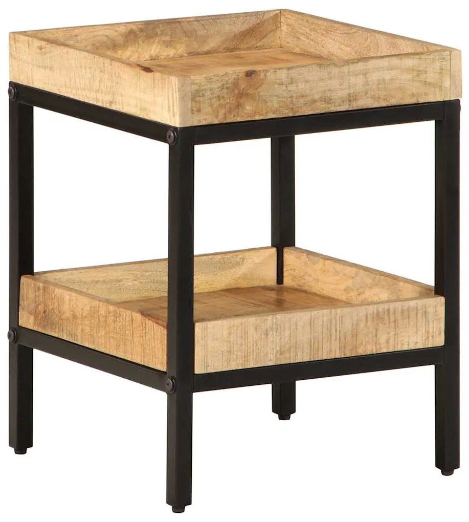 vidaXL Τραπεζάκι Πλευράς Καφέ 35 x 35 x 45 εκ Στερεό ξύλο μάνγκο