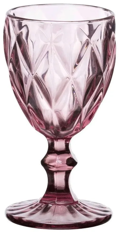 Ποτήρι Νερού Κολωνάτο Kare 320ml Purple - Cryspo Trio - 6 ΤΜΧ