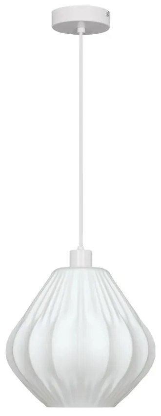 Φωτιστικό Οροφής Κρεμαστό Carson 4328200 E27 Max 40W 28x150cm White Viokef