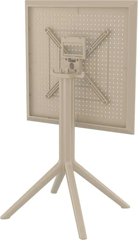 Τραπέζι Πτυσσόμενο Sky 60Χ60X74Εκ. Dove Grey
