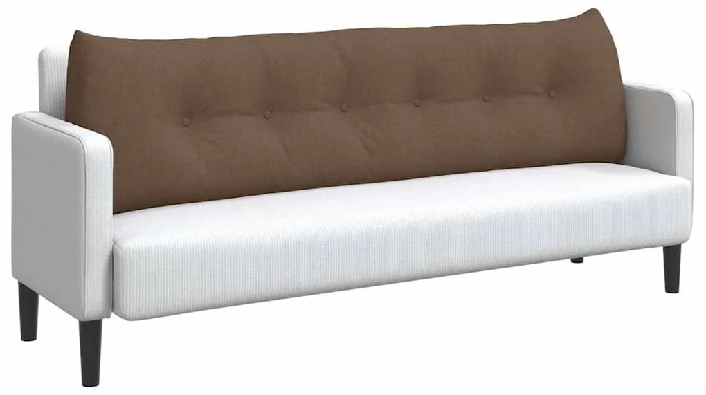 vidaXL Μαξιλάρι Πλάτης Καφέ 180 x 24 x 50 εκ ύφασμα
