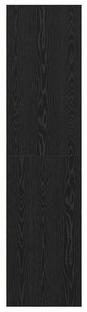 vidaXL Ντουλάπι με ράφι Μαύρη Οξυά 50 x 50 x 200 cm Επεξεργασμένο ξύλο