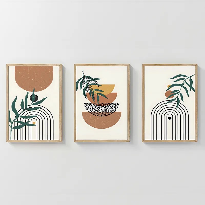 Πίνακας Mylen pakoworld τρίπτυχος με ψηφιακή εκτύπωση και πλαίσιο 33x1.5x48εκ