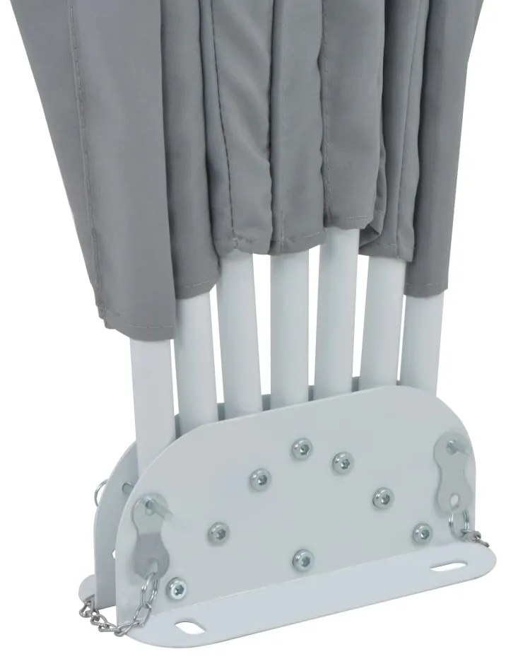 vidaXL Σκίαστρο Βεράντας Πλαϊνό Πτυσσόμενο Γκρι 200 εκ.