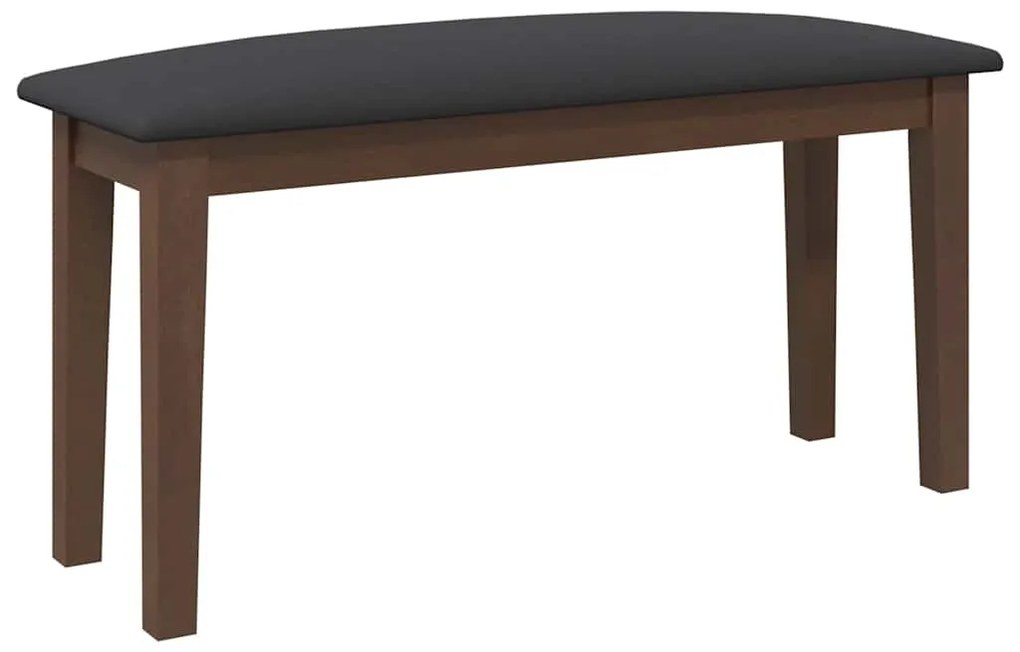 vidaXL Πάγκος  90 cm Καφέ μασίφ ξύλο καουτσούκ
